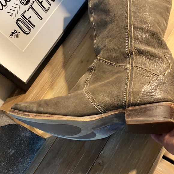 Vintage Leather Boots Size 39 / 8 - Picture 8 of 12